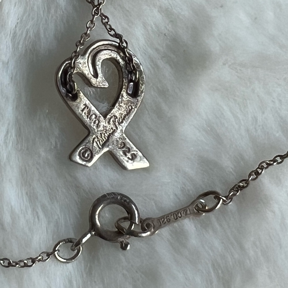 Tiffany & Co Loving Heart Necklace Silver - Picture 10 of 11